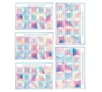Onglets de Bible pour femmes | Onglets laminés d'étude de la Bible pour femmes | 5 feuilles | Séparateurs autocollants pour cahiers, fournitures de lecture pour débutants, adultes, , école