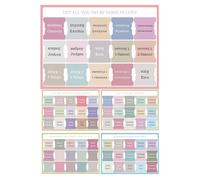 Onglets De La Bible, Étiquettes D'étude Biblique Laminées, Grands Onglets De Journalisation À 5 Feuilles, Marqueurs D'index Des Écritures Easy Peel-and-Stick, 20x14x0.2cm Pour Les Femmes Bureau De L'é