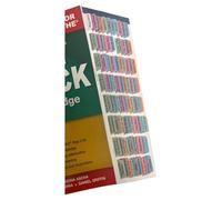 Onglets de livre pour premiers secours pour USMLE Step 2 CK, onzième édition, plastifié, code couleur et repositionnable avec carte d'alignement pour une installation facile (livre non inclus)