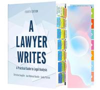 Onglets de livre pour un avocat écrit la 4e édition | Chapitres pré-imprimés, onglets laminés, aide à l'étude de la faculté de droit, index de livres juridiques