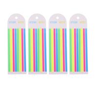 Onglets de Livres Esthétiques 4 Carnets PET Bandes Marquantes | Lecture Guidée, Repérage Rapide des Points Clés, Transport Facile, Rendu Visible, Lot de Quatre Carnets