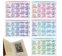 Onglets de page de la Bible, étiquettes de la Bible laminées de style bohème faciles à naviger, étiquettes imperméables pour journal intime, 5 feuilles d'autocollants de la Bible pour homme et femme