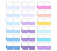 Onglets D'Index,360 PCS Marque Page Adhesives, Feuilles Notes Autocollantes Adhésives Marqueurs de Page Inscriptibles Sticky Tabs pour Convient aux Bureaux Documents Livres Agendas Dossiers
