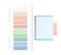 Onglets D'index Adhésifs - Marqueurs De Page Inscriptibles, Bandes Adhésives Lisses | Ensemble D'étiquettes De Notes Étanches, Planificateur D'étude En Classe, Arrangement De Livres De Fichiers De Scr