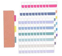 Onglets d'index collant, 180pcs 18 couleurs Tabs collants, annotation en écriture de 1.8x1.1 pouce, livre repositionnable pour les livres annotés, cahiers, Bible, liant, dossier de fichiers, planific