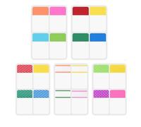 Onglets d'index et Marque-pages Adhésifs,400 PCS Onglets Pastel Marque Page Transparents et Inscriptibles,Notes Autocollantes Colorées pour Bible,Agendas,Bureau et études