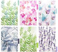 Onglets d'index pour A5 / A6 6 trous couverture anneau rond vue classeur dossier de fichiers feuilles mobiles protecteurs de couverture de reliure (Divider Leaf, A6/17cm*10cm/6 Inch)