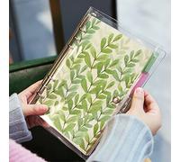 Onglets d'index pour A5 / A6 6 trous couverture anneau rond vue classeur dossier de fichiers feuilles mobiles protecteurs de couverture de reliure (Divider Leaf, A5/21cm*15cm/8.5 Inch)