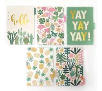 Onglets d'index pour A5 / A6 6 trous couverture anneau rond vue classeur dossier de fichiers feuilles mobiles protecteurs de couverture de reliure (Divider Paper Hello, A5/21cm*15cm/8.5 Inch)