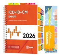 Onglets d'index pour version AAPC ICD-10-CM Expert 2023/2024 Le livre de codes officiel complet, 72 onglets plastifiés à code couleur avec directives, 50 directives de codage ICD-10, onglets 22