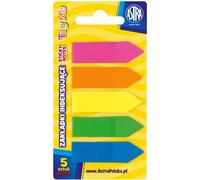 Onglets d'indexation colorés ASTRA - Organisez vos notes avec style ! 5 couleurs vives pour faciliter la navigation et la recherche des informations les plus importantes.