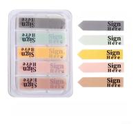 Onglets Index Transparents Colorés 4,4x1,2cm Répositionnables(styleFour) | Design transparent haute visibilité, ne pas le texte, pour idéal pour trier notes et dossiers rapidement