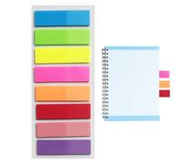 Onglets Notes Autocollantes - 8 Couleurs Fluorescentes Marque-Page | Stickers Index Transparents | Marque-Page Carnets, Feuilles, Étude, Bureau, École | Onglet Annotation