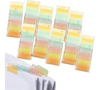 Onglets pour cahiers | Étiquettes à index pousser-tirer pour des notes - Marqueurs d'organisation des documents | Étudiants, enseignants, bureau, maison, cahier, document, journal, manuel scolaire