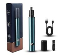 ONGNIUU Tondeuse Nez Oreilles Homme, Tondeuse Nez, Coupe Poils nez et Oreilles USB Rechargeable, LCD Écran, Tagliapeli per Orecchie per Uomini e Donne, Facile da Pulire, Impermeabile IPX7