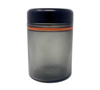 ONGROK Bocal de rangement en verre, 1 l, lot unique, pot à herbes/épices UV avec couvercle résistant aux enfants, récipients en verre à code couleur, hermétiques pour préserver les odeurs et les