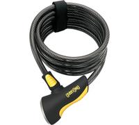 OnGuard 8029 Antivol à câble spiralé Dobermann 185cm, Ø 10mm, noir/jaune