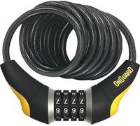 OnGuard 8032 Antivol à câble spiralé Dobermann 185cm, Ø 10mm, noir