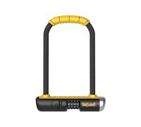 ONGUARD Combo STD Antivol en U pour vélo Homme, Noir/Jaune, 4.5x9-Inch