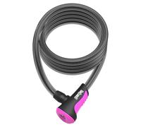 Onguard Neon Coil Antivol Adulte Unisexe, Rose, 180cm x 12mm