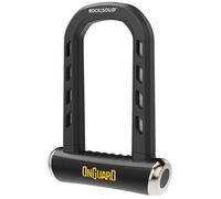OnGuard RockSolid Antivol en U léger et résistant aux meuleuses d'angle, 8,9 x 17,5 cm, pour vélo ou moto, manille de 14 mm, mécanisme de verrouillage X4P, 5 clés incluses