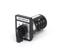 ONGVXR Voltmètre C178-4V, 7 Positions, 4 Phases, Contact argenté, Interrupteur Rotatif, Transfert Manuel, commutateur Universel à Came
