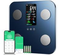 Onherm Balance Pèse Personne, Balance Intelligente Bluetooth avec Grand écran LCD, Avec APP, 19 Données de Mesure, Pour Mesurer la Graisse Corporelle, BMI, Muscle, 180kg/400lb