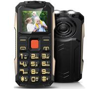 Onherm Telephone Portable Senior avec Grandes Touches, 2800mAh Batterie, 2G Double SIM, 2.4" LCD Écran, Téléphone Portable Personnes âgées avec SOS Fonction, Volume Élevé, Lampe De Poche (Noir)