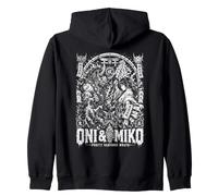 Oni and Miko Purity bannishes Wrath Japanese Mythic Sweat à Capuche