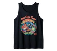 Oni Grill Club Japanese Demon BBQ Party Japanese Demon Japan Kanji Souvenir Débardeur