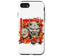 Oni Mask Japanese Demon - Fire Tattoo Esthétique Tee Coque pour iPhone SE (2020) / 7/8