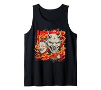 Oni Mask Japanese Demon - Fire Tattoo Esthétique Tee Débardeur