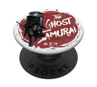 Oni Samurai en esthétique rétro Cyberpunk Vaporwave Japonais PopSockets PopGrip Adhésif
