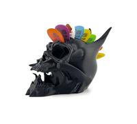 Oni Support de médiator en forme de tête de mort pour guitare sur le thème du démon japonais