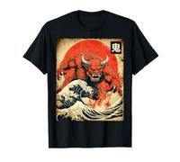 Oni Yokai Devil Mask Kaiju Monster Poster Japonais Vintage T-Shirt