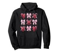 Oni Yokai Masque Diable Fille Coquette Nœud Rose Maman Sweat à Capuche