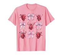 Oni Yokai Masque Diable Fille Coquette Nœud Rose Maman T-Shirt