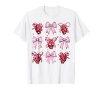 Oni Yokai Masque Diable Fille Coquette Nœud Rose Maman T-Shirt