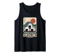 Onigiri Boule de Riz Japonaise Kawaii rétro Japonais Kanji Souvenir Débardeur