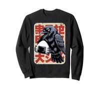 Onigiri Japonais Corbeau agressif Sweatshirt