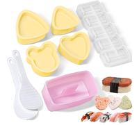 Onigiri - Lot de 8 moules à riz pour musubi, moule à presser pour musubi, moule triangulaire classique pour boules de riz pour enfants, bento, bricolage à la maison