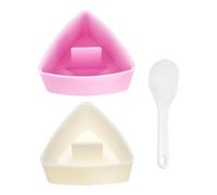 Onigiri Lot de moules à sushis triangulaires pour boules de riz, moule à sushi triangulaire, moule à riz à disposer - Réutilisable - Pour les moules à riz faits à la main, facile à utiliser (C)