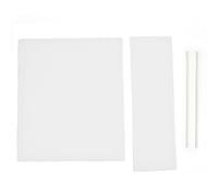 Oniissy 1 ensemble de housses de chaises pliantes pour directeurs portables, housses de siège en toile pour jardin, intérieur et extérieur, protection de tabouret (blanc)