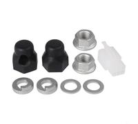 Oniissy 1 jeu d'essieu de moteur E-For Moyeu de vélo 12 mm/14 mm avec écrou de blocage, rondelle de blocage, couvercle d'écrou pour un ajustement sûr et une protection compatible avec les composants