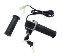 Oniissy Accessoire d'accélérateur de scooter électrique pour vélo électrique 24 V 36 V et écran LCD avec verrouillage, commande au guidon noir pour accessoires de scooter, compatible avec 24 V/36 V