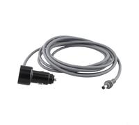 Oniissy Adaptateur chargeur de voiture 12 V-24 V avec voltmètre numérique, charge rapide QC/PD, câble d'alimentation de sortie CC 60 W compatible avec mini chargeur USB multi-ports pour (2 m)