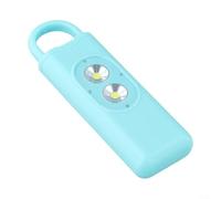 Oniissy Alarme de sécurité personnelle avec sirène puissante de 130 dB et double lumières stroboscopiques LED pour femmes, enfants, personnes âgées, dispositif de sécurité d'autodéfense avec 1 an de
