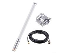 Oniissy Antenne 8dBi pour LoRa 915 MHz pour Helium Hotspot HNT Miner 868 MHz Antenne extérieure étanche en fibre de verre avec connecteur N-J mâle Adaptateur de câble d'alimentation de 1 m