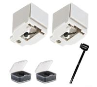 Oniissy ATN3600L Lot de 2 stylets de rechange pour platine AT-LP60X avec barre d'aiguille en fibre de carbone et brosse de nettoyage, compatible avec les cartouches AT3600 et AT3650