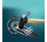 Oniissy Autocollants de protection de manivelle pour VTT en film flexible TPH, anti-collision pour fibre de carbone et alliage (A)